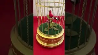 German Singing Bird Cage Restored - Vintage 1920-1940