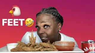 MY FIRST TIME TRYING CHICKEN FEET | MUKBANG