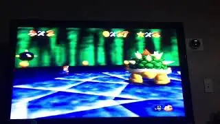 Super Mario 64- How to beat Bowser in the dark world