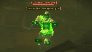 Fallout 4 - Bloated Glowing One, The Level 58 Super Ghoul (SURVIVAL)