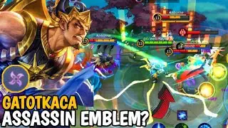 Gatotkaca OP Assassin Emblem? 🤯 Gatotkaca Damage Build MLBB