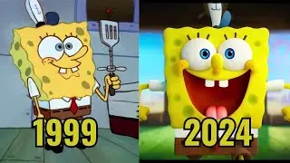Evolution of SpongeBob SquarePants in Movies & TV (1999-2024)