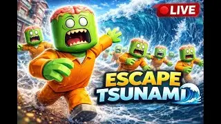 Noob vs Tsunami 😱 | Escape Brainrot Game Roblox Epic  Live Stream Gameplay