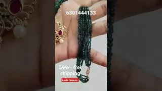 Beautiful Dark green 4 crystal chain. 18 Inches.. Changeable locket..#Lushqueens #6301444133