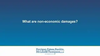What are non-economic damages?