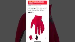 Motorhelmets Store Sale Fox Racing Airline Men's Off-Road Motorcycle Gloves #shorts #youtubeshorts