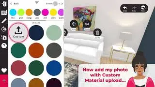 Using & Uploading Custom Materials with Signaturize - 3D Room Designer App - Interior Design Game