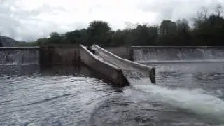 Shooting the weir on the upper Ardeche