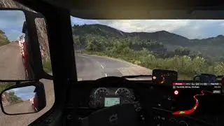 Euro Truck Simulator 2 - Realistic Mod on Monte Cinto peak Italy- Logitech G29 gameplay