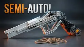 Lego Semi-Automatic Rubber Band Gun v3 (Inspired by the Colt Peacemaker)