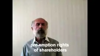 pre - emption rights of shareholders