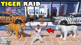 Franklin House Raided by Wild Tigers in Los Santos | Gta 5