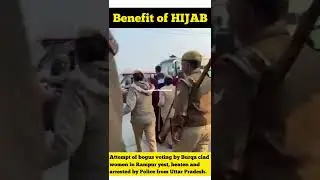 Attempt of bogus voting by Burqa clad women in #uttarpradeshelection2022 #hijab #muslim #news