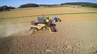 Agrarservice Bank Weizendreschen 2016 New Holland CR8.80 [4K]