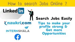 How To Search Jobs Online | how to search jobs in linkedin | Bharat IT Connect | Jobs Kaise dhundhe