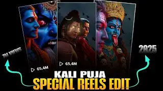 2025 Kali  Puja Reels Editing Tutorial | Kali Puja Video Editing | How to Edit Kali Puja Reels