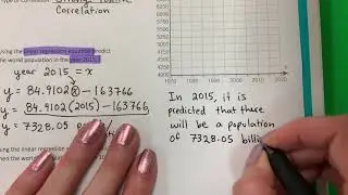 Correlation Coefficient World Problem #3