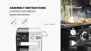 Royal Gourmet&reg;GB2000N 2-BURNER GAS GRIDDLE