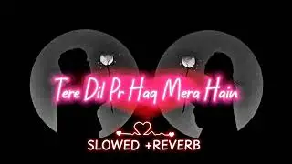 Tere Dil Pr Haq Mera Hain  #slowedandreverb #slowmotion #lofisong #slowmotionvibes 