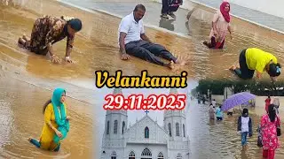 New velankanni 😲 to Old velankanni church | rain | Nagapattinam | velankanni | today | Walk | amma