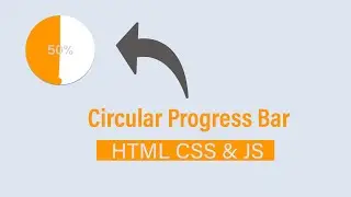 Circular Progress Bar using HTML CSS & JS