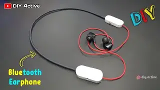 Bluetooth earphone 🤩।। how to make bluetooth earphone ।। diy neckband type bluetooth earphone