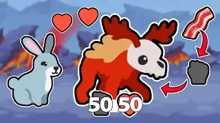 Feeding the GREAT DEER LORD in Super Auto Pets