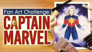 Discover the untold secrets of Captain Marvel in this fan art tutorial