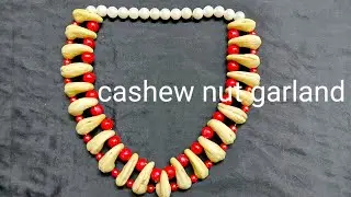 cashew nut garland in tamil/  New design and simple malai | @ cooking and crafting with suganthi