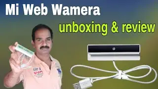 Mi Webcam HD 720p   Unboxing and Review in Telugu