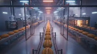 Inside a High Tech Bread Factory  Automated Baking Production Line