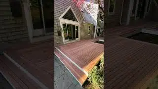 Mahogany Deck #finishcarpentry #woodworking #wood #carpentry #deck #decking #mahoganywood #mahogany