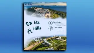 Travel / Tour Company Flyer Advertisement Design Tutorial Using Pixellab