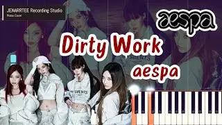 aespa 'Dirty Work' Piano Tutorial + Sheet Music