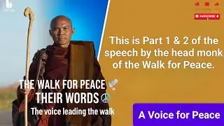 Walk for Peace Speech Part 1 & 2 | A Message That Will Change Your Mind