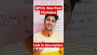 NPCIL sa/st cat-1 electrical paper | NPCIL st/tm cat-ii (operator) Syllabus  NPCIL Syllabus 2022