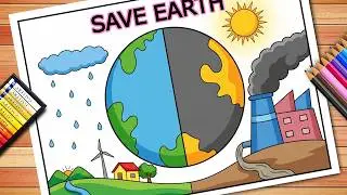  | Inspired by Nature for Climate for our Future Drawing | Save Environment Poster Drawing