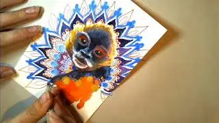 Monkey Mandala Speed Painting