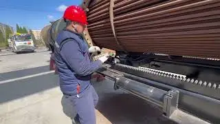 45 Ton Bundle Puller Operation Video  Tube Bundle Extraction Demo