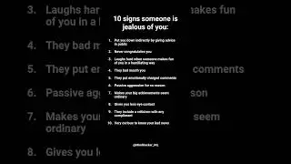 Signs that someone is jealous of you! #jealousy #mindsetmatters #psychologyfacts #personalgrowth