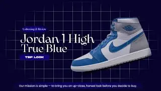 Unboxing & On Foot Review Jordan 1 High True Blue | hifoot.ru Premium Imitation Sneakers | TDM