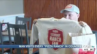 UPDATE: Iowa man completes quest to visit all Pizza Ranch restaurants