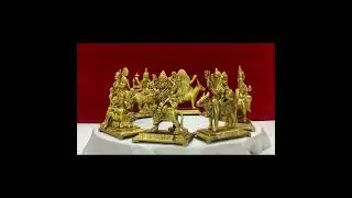 Brass Navdurga Idols Set: Powerful Goddess Durga Collection for Your Home | Spiritual & Decorative