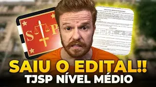 URGENTE! Saiu o Edital para ESCREVENTE DO TJSP 2025