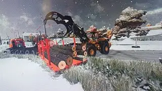 Transporting day!/Transporting logs, excavator & containers |Garden Service/Lawn Care |Fs22 |Ps5 