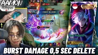 BURST DAMAGE 0.5 SEC DELETE!! AAMON HIGH DAMAGE BUILD TO WIN EVERY SOLO RANK | COUNTER MARTIS | MLBB