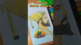 Shivaji Maharaj Drawing, #shorts #shivajimaharaj #chatrapati #art #drawing #trending #maharashtra