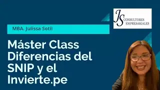 DIFERENCIA DE INVIERTE.PE Y SNIP - MasterClass