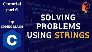 SOLVING C PROBLEMS USING STRINGS #strings