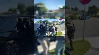 Landscapers wrestle with immigration agents in Downey, video shows